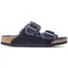Birkenstock Sandales en cuir suédé et peau de mouton Arizona