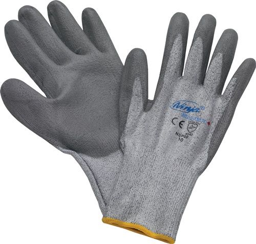 Asatex Snijbestendige handschoen | maat 10 grijs | EN 388 PSA-categorie II | PE (HPPE) / PA / glasvezel / EL | 12 paar