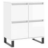 VidaXL Dressoir, hoogglans wit, 60x35x70 cm, hout