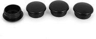 Allecto plus - Embouts de finition ronds pour tubes 17mm x 15mm - 4 pièces - Noir
