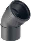 Geberit Silent-PP Bocht, DN 70, dø 75 mm, 390.324.14.1