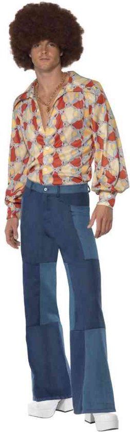 Smiffys Jaren 70 Disco Outfit - Men's Costume - Large - Red - Polyester