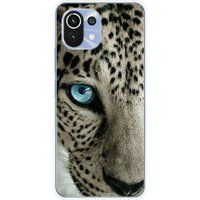 Xiaomi Mi 11 Oeil de leopard bedrukt siliconen hoesje