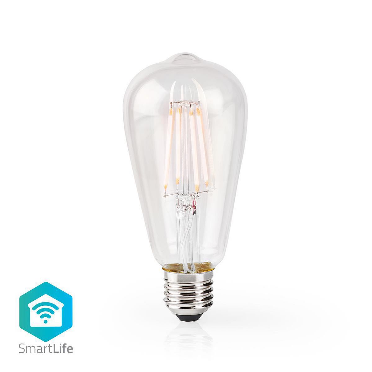 Nedis SmartLife LED Filamentlamp - Wi-Fi - E27 - 500 lm - 5 W - Warm Wit - ST64