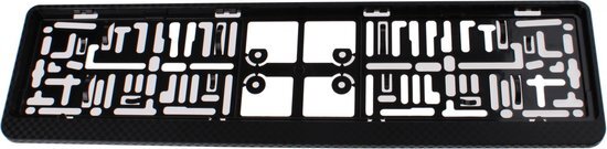 AutoStyle kentekenplaathouder 52 x 11 cm carbonlook