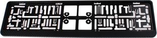 AutoStyle Porte-plaque d'immatriculation 52 x 11 cm aspect carbone - noir - plastique