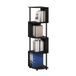 Furinno Econ 4-Tier Zigzag Hoekplank Boekenkast, Boekenplank, Espresso/Zwart