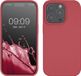 kwmobile telefoonhoesje geschikt voor Apple iPhone 14 Pro - Hoesje met siliconen coating - Smartphone case in donkerroze
