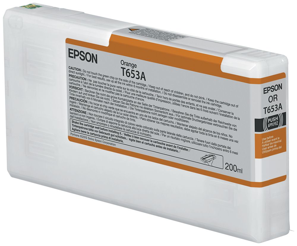 Epson T653A Orange Ink Cartridge - 200ml - C13T653A00