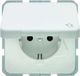 Hager 471509 BER INB.WCDS SWD KLAPD POL-WT - wandcontactdoos