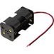 TRU COMPONENTS TC-13220636 Support de batterie Nombre de cellules : 4 AA (penlite) Câble (l x L x H) 57 x 31 x 29,5 mm