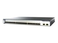 Cisco Catalyst WS-C3750-24FS-S - Netwerk-switch - Zilver