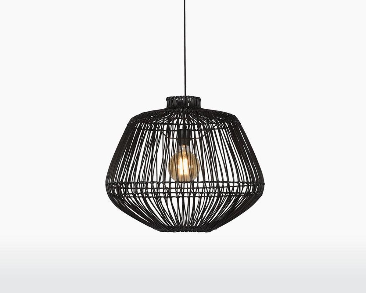 Good&Mojo Hanglamp - MADAGASCAR - Zwart Rotan