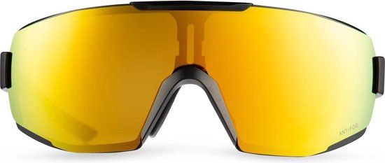 AGU Bold Fietsbril - Goud - Unisex - Zwart - One size