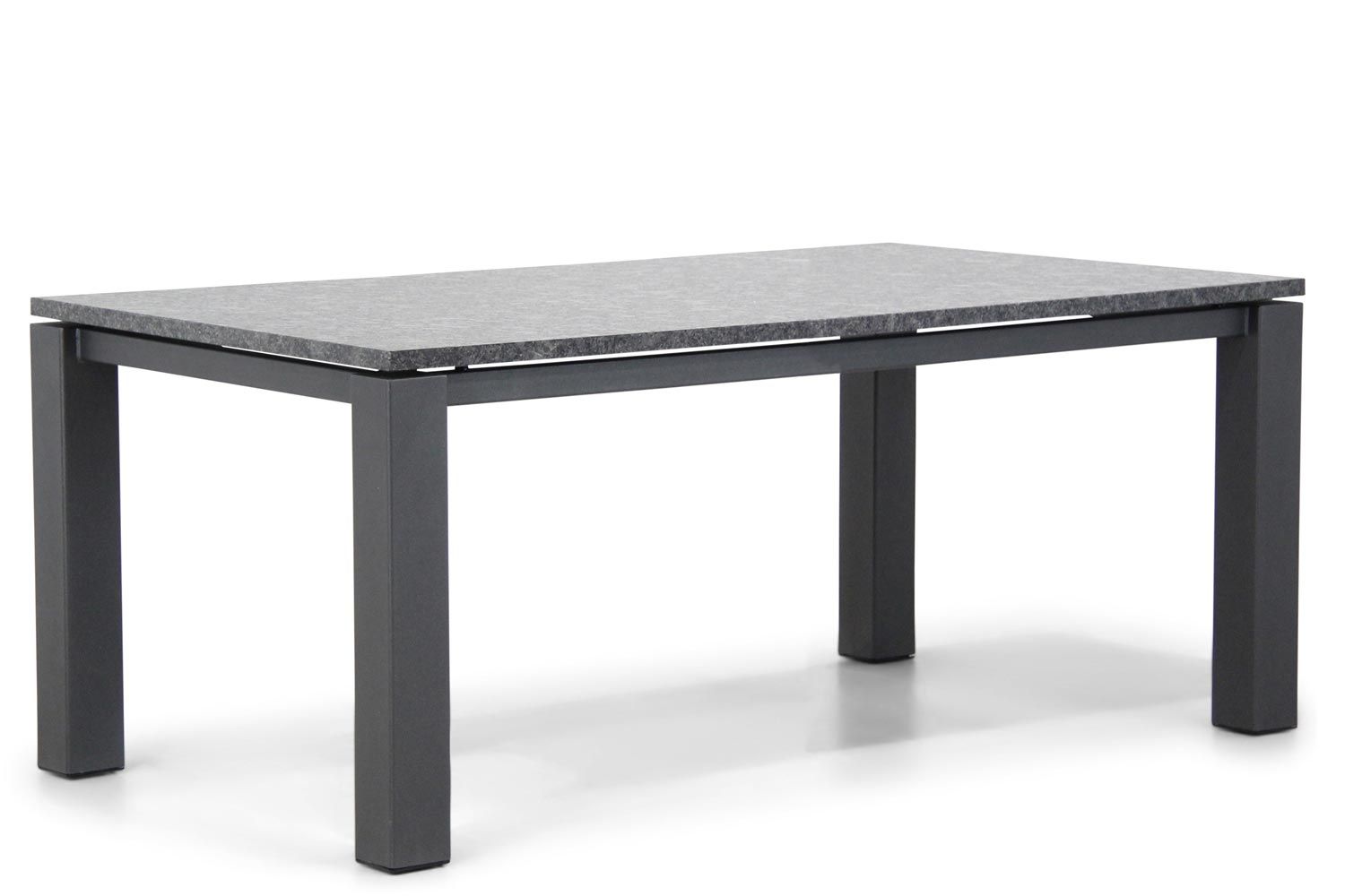 VAN DIJK Alaska Dining Tuin Tafel - 180 x 100 cm - Antraciet/Grijs