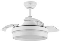 OEM DC-plafondventilator Nalon, 48 Watt, wit, 3 bladen, 6 snelheden, met afstandsbediening