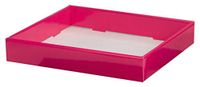 Mopec Dienblad van gecoat karton, 23 cm, fuchsia, 1 stuk, 4,5 x 24 x 27 cm