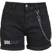 Volbeat Hotpants - EMP Signature Collection - 27 tot 28 - voor Vrouwen - zwart