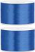 Merkloos Sierlint satijn - 2x - Navy blauw - 3,8 cm/38 mm x 25 meter