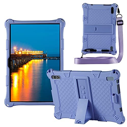 YHFZR DUODUOGO YHFZR Koffer voor DUODUOGO T618, Zacht Kindvriendelijk Lichtgewicht Ingebouwde Standaard Beschermhoes voor DUODUOGO T618 10.1 Inch, Purper