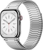 By Qubix - Magnetische stalen band voor Apple Watch - Zilver