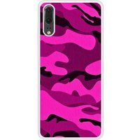 P20 Camouflage rose bedrukt siliconen hoesje