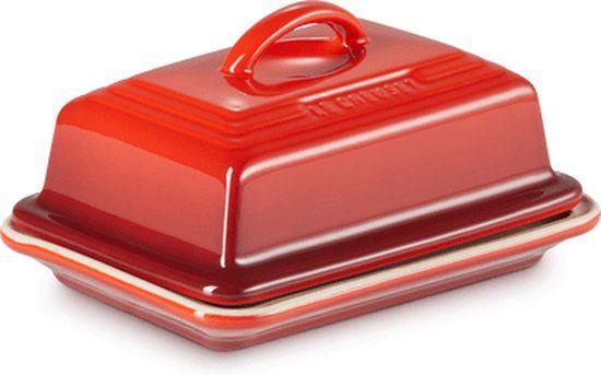 Le Creuset Botervloot Kersenrood Aardewerk