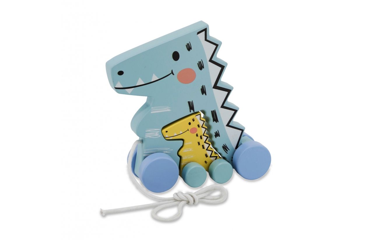 Jamara Kidiwood Dinos Houten Trekspeelgoed Blauw