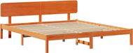 vidaXL Bedframe - Wasbruin - 180 x 200 cm - Massief grenenhout