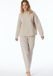 Schiesser Sweatshirt Dames Lange Mouw Katoenmix Beige