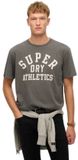 Superdry Vintage Athletic Essential Grafisch T-shirt Heren M Charcoal