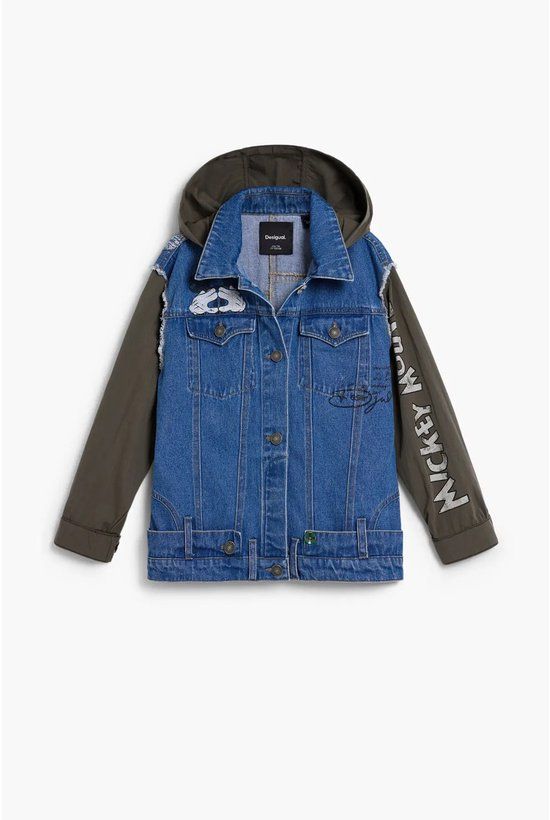 Desigual Spijkerjasje voor meisjes Mickey Mouse Blauw Katoen Lange Mouw 3 jaar