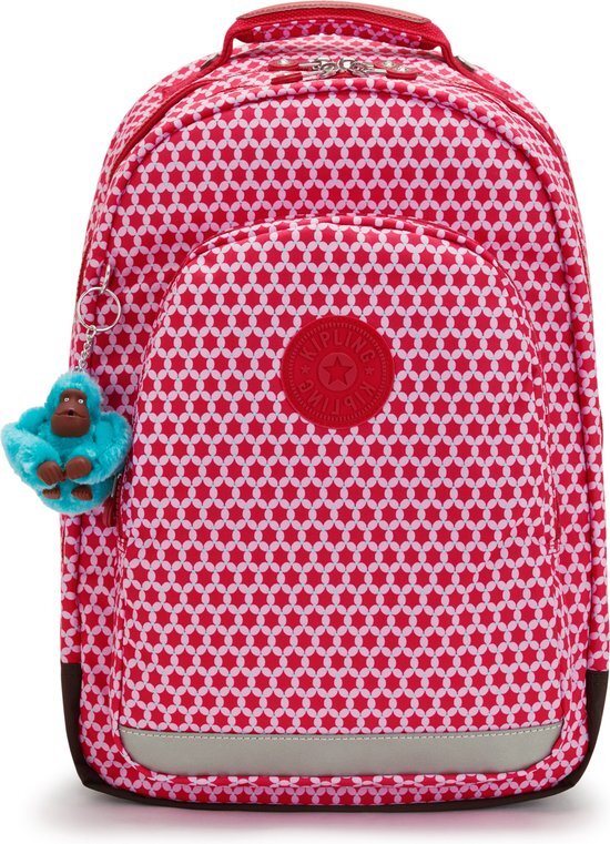 Kipling Klassenkamer, grote rugzak met laptopbescherming 15 inch, 43 cm, 28 l, Starry Dot PRT, Starry Dot Prt, Eén maat, KLASSE KAMER