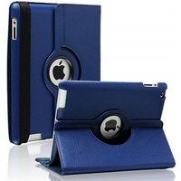Phonillico® Donkerblauw 360 graden draaibare hoes voor Apple iPad AIR 1