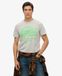 Superdry T-shirt Homme Vintage Logo Fluo Gris Taille: XL