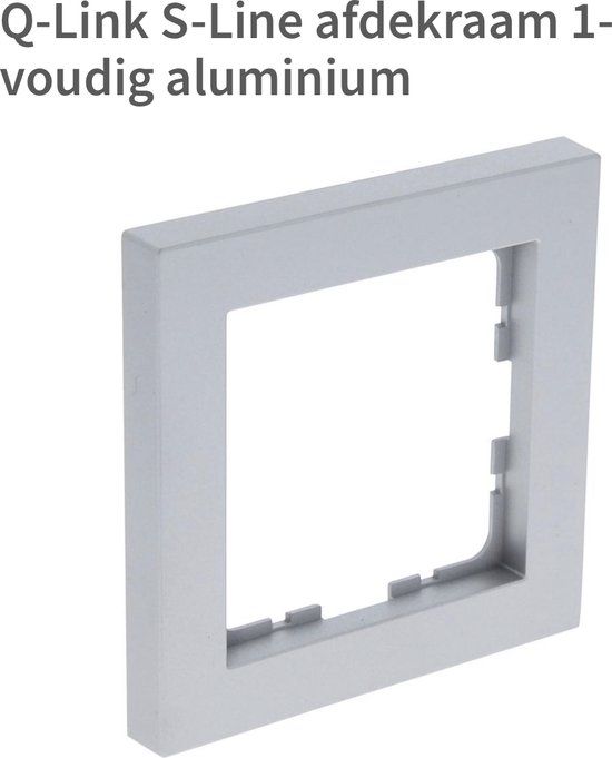 Q LINK S-LINE AFDEKRAAM ENKEL Aluminium