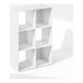 Furinno Pelli Kubieke opbergkast, boekenkast, boekenplank, 6-kubus, wit