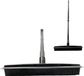 Synx Tools Balai en caoutchouc avec manche Noir - Balai de coiffeur - 30cm