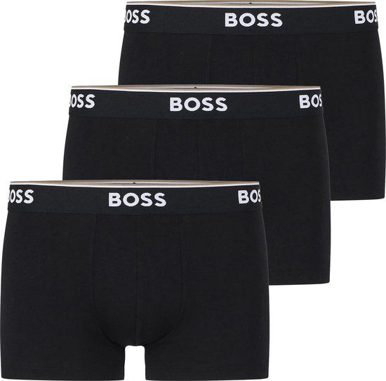 BOSS Power Boxershorts 3-Pack - Zwart - Heren - Maat S