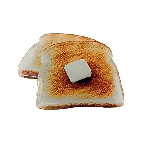 lamphle Telefoonhouder Multifunctionele Anti-kras Zelfklevende Cartoon Cookie Brood Acryl Airbags Epoxy Telescopische Telefoon Vinger Clip Lui Houder compatibel met Kijken TV D 1 Stks