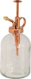 Esschert Design plantenspuit/vernevelaar - helder glas/koper - 19 cm