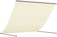 vidaXL Luifel uittrekbaar 200x150 cm stof en staal crèmekleurig
