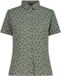 CMP Chemisier à fleurs élastique pour femme à manches courtes, col classique, Coton, motif floral, couleur avocat lait, taille XXL