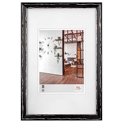 Walther Design IW040B Metropolis Holzrahmen 30x40 cm schwarz-silber