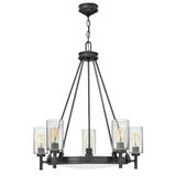 Hinkley LED Kroonluchter | 5X E27 Max 40W | Black Oxide