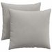 vidaXL - Zitkussens - 2 - st - Stof - Lichtgrijs - 45 - x - 45 - cm