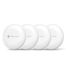 NOVOO Smart Air Tracker Tag 4 stuks voor Apple & Google Find My, mini-bluetooth-tracker met alarm van 80 dB, waterdicht, verwisselbare accu, voor sleutels, paspoort, koffer, tassen
