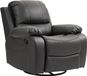 HOMCOM Relaxfauteuil Polyester, Staal 93L x 100B x 98H cm Zwart