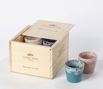 Costa Nova Grespresso - 8 espressokopjes 80ml in houten giftbox