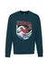 Oldskull Sweatshirt 'Asian Big W Vintage Logo Graphic' donkergroen